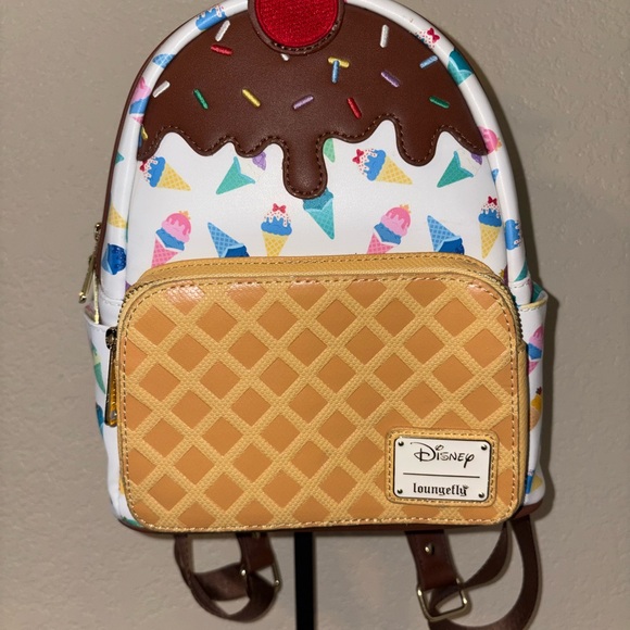 Loungefly Disney Ice Cream Cone Backpack - Picture 2 of 5